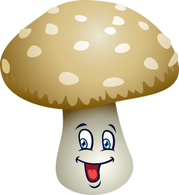 champignon - légume - alimentation - smiley émoticône émoji cartoon clipart illustration - artémotic