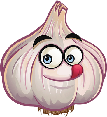 ail - légume - alimentation - smiley émoticône émoji cartoon clipart illustration - artémotic