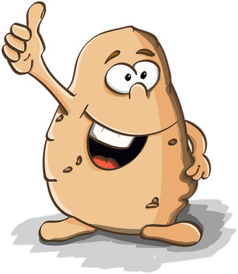 pomme de terre - légume - alimentation - smiley émoticône émoji cartoon clipart illustration - artémotic