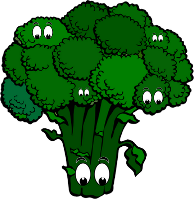 brocoli - légume - alimentation - smiley émoticône émoji cartoon clipart illustration - artémotic