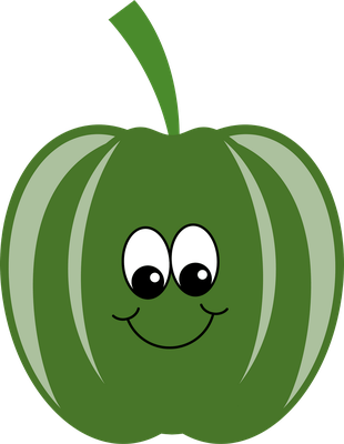 poivron - légume - alimentation - smiley émoticône émoji cartoon clipart illustration - artémotic