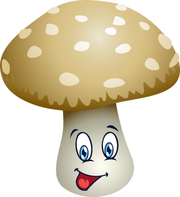 champignon - légume - alimentation - smiley émoticône émoji cartoon clipart illustration - artémotic