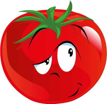 tomate - légume - alimentation - smiley émoticône émoji cartoon clipart illustration - artémotic