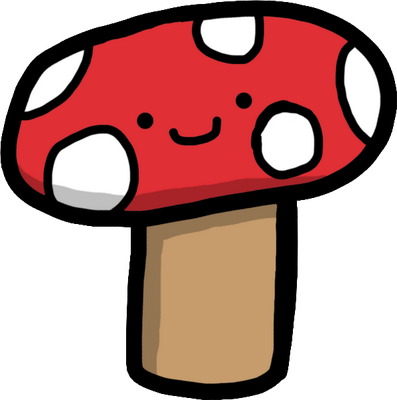 champignon - légume - alimentation - smiley émoticône émoji cartoon clipart illustration - artémotic