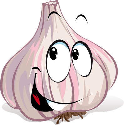 ail - légume - alimentation - smiley émoticône émoji cartoon clipart illustration - artémotic