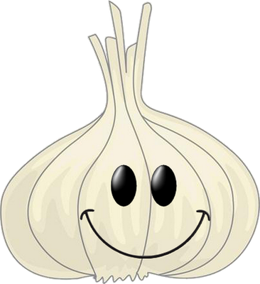 ail - légume - alimentation - smiley émoticône émoji cartoon clipart illustration - artémotic