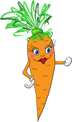 carotte - légume - alimentation - smiley émoticône émoji cartoon clipart illustration - artémotic