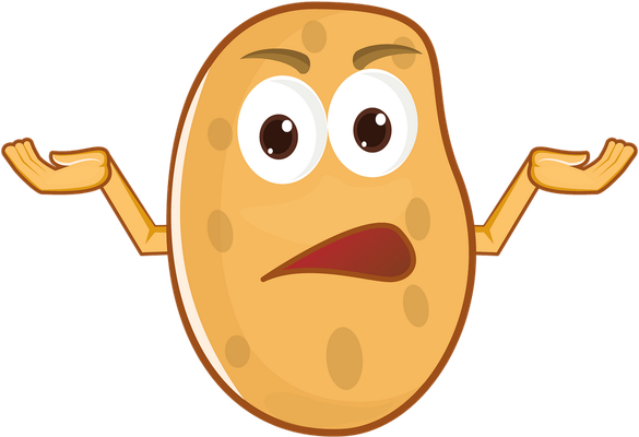 pomme de terre - légume - alimentation - smiley émoticône émoji cartoon clipart illustration - artémotic