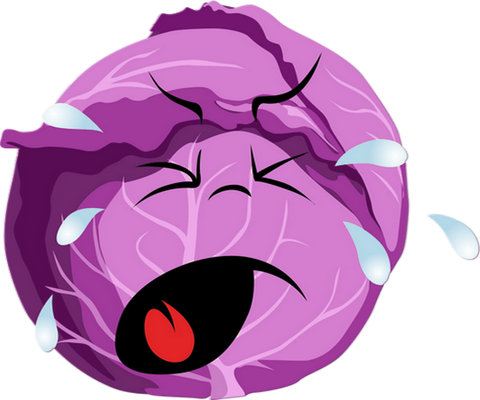 chou - légume - alimentation - smiley émoticône émoji cartoon clipart illustration - artémotic