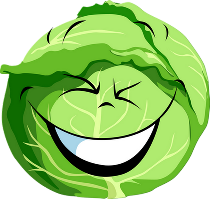 chou - légume - alimentation - smiley émoticône émoji cartoon clipart illustration - artémotic