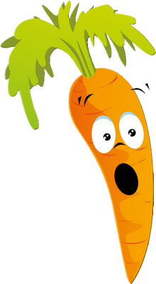 carotte - légume - alimentation - smiley émoticône émoji cartoon clipart illustration - artémotic