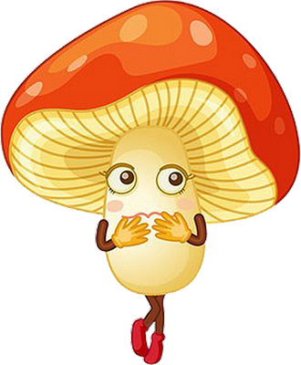 champignon - légume - alimentation - smiley émoticône émoji cartoon clipart illustration - artémotic