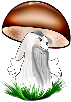 champignon - légume - alimentation - smiley émoticône émoji cartoon clipart illustration - artémotic