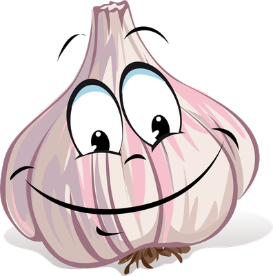 ail - légume - alimentation - smiley émoticône émoji cartoon clipart illustration - artémotic