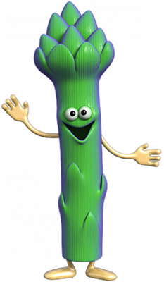 asperge - légume - alimentation - smiley émoticône émoji cartoon clipart illustration - artémotic