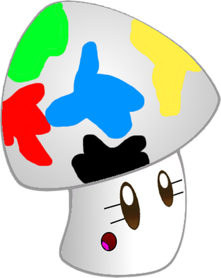 champignon - légume - alimentation - smiley émoticône émoji cartoon clipart illustration - artémotic