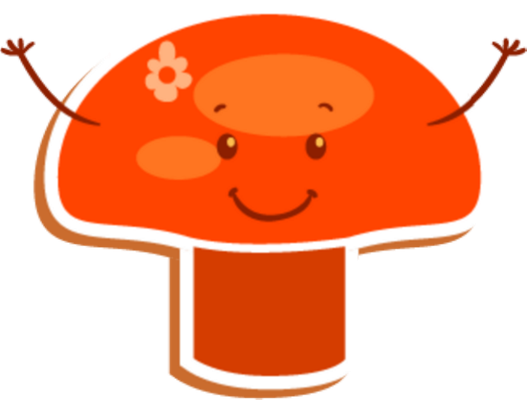 champignon - légume - alimentation - smiley émoticône émoji cartoon clipart illustration - artémotic