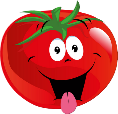 tomate - légume - alimentation - smiley émoticône émoji cartoon clipart illustration - artémotic