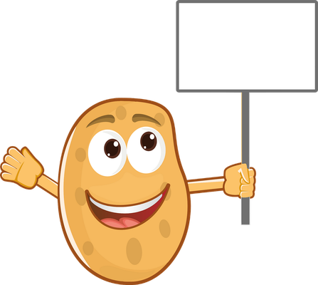 pomme de terre - légume - alimentation - smiley émoticône émoji cartoon clipart illustration - artémotic