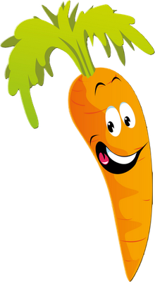 carotte - légume - alimentation - smiley émoticône émoji cartoon clipart illustration - artémotic