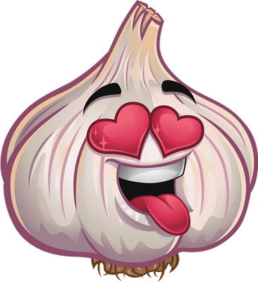 ail - légume - alimentation - smiley émoticône émoji cartoon clipart illustration - artémotic