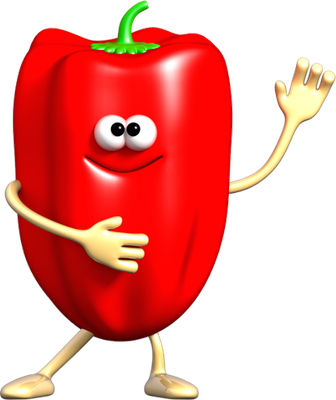 poivron - légume - alimentation - smiley émoticône émoji cartoon clipart illustration - artémotic