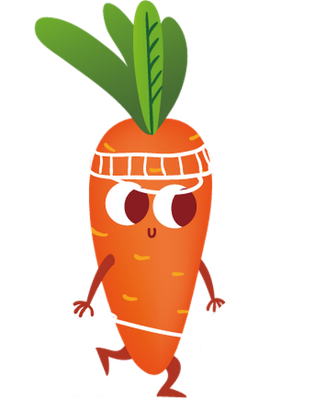 carotte - légume - alimentation - smiley émoticône émoji cartoon clipart illustration - artémotic