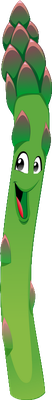 asperge - légume - alimentation - smiley émoticône émoji cartoon clipart illustration - artémotic