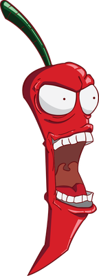 piment - légume - alimentation - smiley émoticône émoji cartoon clipart illustration - artémotic