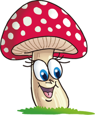 champignon - légume - alimentation - smiley émoticône émoji cartoon clipart illustration - artémotic