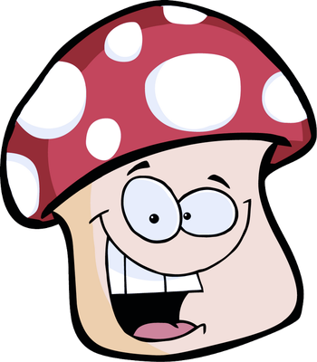 champignon - légume - alimentation - smiley émoticône émoji cartoon clipart illustration - artémotic