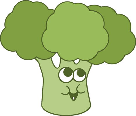 brocoli - légume - alimentation - smiley émoticône émoji cartoon clipart illustration - artémotic