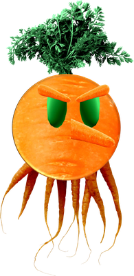 carotte - légume - alimentation - smiley émoticône émoji cartoon clipart illustration - artémotic