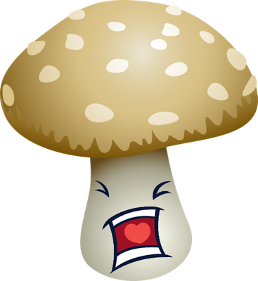 champignon - légume - alimentation - smiley émoticône émoji cartoon clipart illustration - artémotic