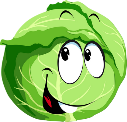 chou - légume - alimentation - smiley émoticône émoji cartoon clipart illustration - artémotic