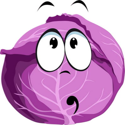 chou - légume - alimentation - smiley émoticône émoji cartoon clipart illustration - artémotic
