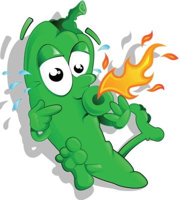 piment - légume - alimentation - smiley émoticône émoji cartoon clipart illustration - artémotic