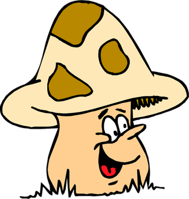 champignon - légume - alimentation - smiley émoticône émoji cartoon clipart illustration - artémotic