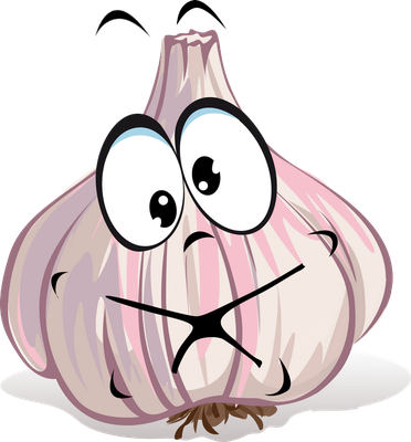 ail - légume - alimentation - smiley émoticône émoji cartoon clipart illustration - artémotic