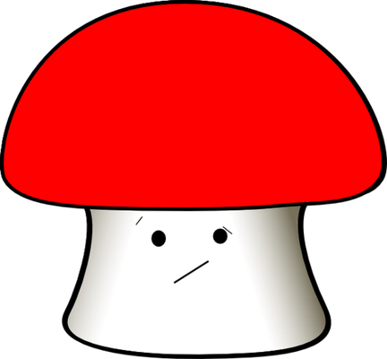 champignon - légume - alimentation - smiley émoticône émoji cartoon clipart illustration - artémotic