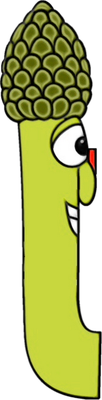 asperge - légume - alimentation - smiley émoticône émoji cartoon clipart illustration - artémotic