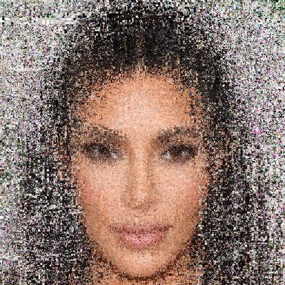 KAM_KIRDASHIAN.png, 2023, Collage Digital de Fotos de Kim Kardashian en MSPaint.