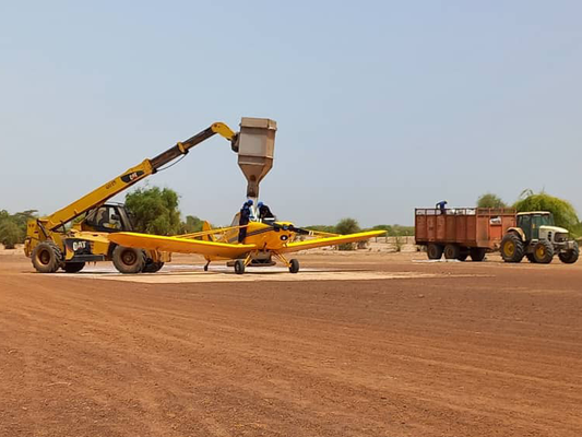 Travaux aériens en Afrique
