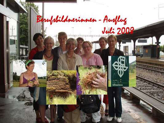 Bildungsanlass mit Berufsbildnerinnen der Lukasklinik in Arlesheim. Kräuterwanderung Schwantenau. 