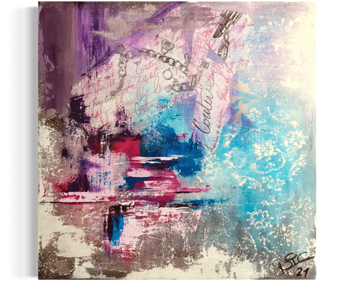 Miami  ·  50 x 50 cm  ·  Mixed Media auf Leinwand  ·  2021 