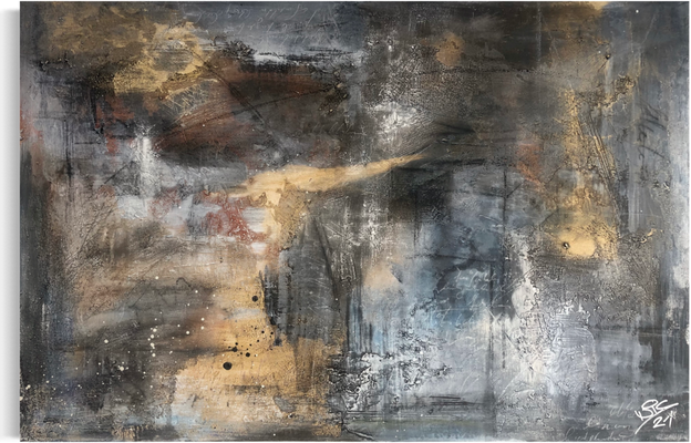 Novemberend  ·  80 x 120 cm  ·  Acryl auf Leinwand  ·  2021  ·  verkauft
