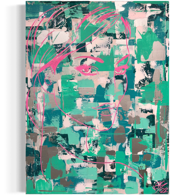 Pink Lynn  ·  60 x 80 cm  ·  Acryl auf Leinwand  ·  2022 