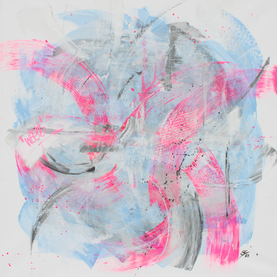 Week  ·  80 x 80 cm  ·  Acryl auf Leinwand  ·  2023  