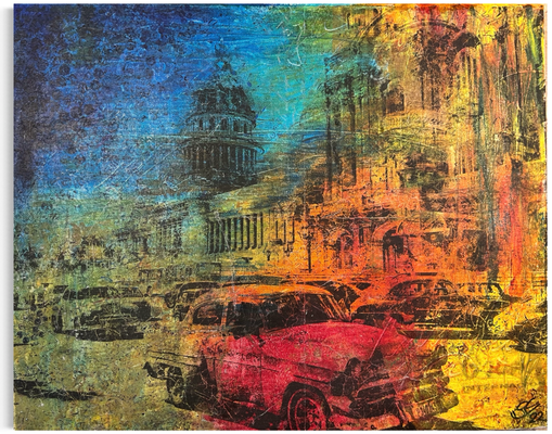 Habana II  ·  40 x 50 cm  ·  Acryl auf Leinwand  ·  2022 