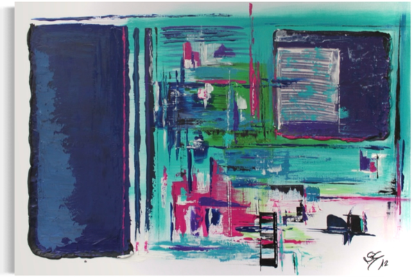 Aquamarina  ·  70 x 100 cm  ·  Acryl auf Leinwand  ·  2012